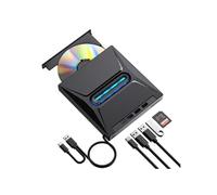 LINFE Lecteur de DVD Blu-ray externe USB-C & USB 3.0, graveur de CD/DVD avec lecteur de carte SD & hub USB, avec Windows, Linux, macOS, portable&Plug-and-Play G