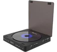 LINFE Lecteur de DVD compact pour téléviseur, lecteur HDMI/DVD avec port USB, câbles HDMI et RCA, télécommande, adaptateur, noir G