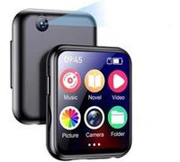 LINFE Lecteur MP3/MP4, Bluetooth 5.4 avec caméra HD 720P, écran LCD prenant en charge la prise de photos et de vidéos Noir-128 Go Noir G