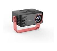 LINFE Mini projecteur 1080P avec WiFi & haut-parleurs - Projecteur LED portable pour téléphone portable & home cinéma, noir + rouge G