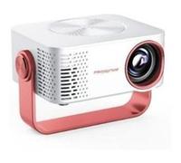 LINFE Mini projecteur 1080P avec WiFi & haut-parleurs - Projecteur LED portable pour téléphone portable & home cinéma, blanc+rouge G