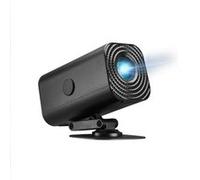 LINFE Projecteur portable avec support, relevable, HD, prise en charge WLAN, alimentation USB, 3D Surround, noir G