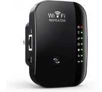 LINFE Routeur sans fil, amplificateur de signal Wi-Fi, prolongateur de réseau, cryptage WPS One-Touch, noir, 3e génération