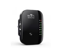 LINFE Routeur sans fil, amplificateur de signal Wi-Fi, prolongateur de réseau, cryptage WPS One-Touch, noir, 3e génération