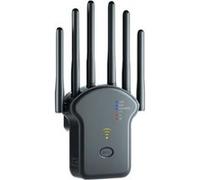 LINFE Routeur sans fil, répéteur WiFi, amplificateur de signal, 300 Mbps, prend en charge le WiFi 2,4G/5G, interconnexion sans fil, noir