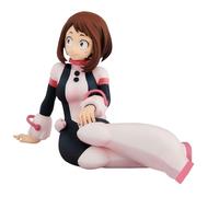 Linfemy MHA Uraraka Ochako Figurine Anime Sculpture PVC Modèle 10 cm Statue assise Noël Voiture Bureau Décoration Objet de collection Cadeaux