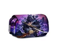 Linfemy Sung Jin Woo Anime Trousse Cha Hae-In Impression 3D Double Couche Sac à Crayons Grande Capacité Écoles Papeterie Rangement Étudiants, Trousse (type 3), 22 x 12 x 9 CM, Fashion