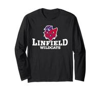 Linfield University Wildcats Mack Mascot Stacked Manche Longue