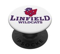 Linfield University Wildcats Mack Mascot Stacked PopSockets PopGrip Adhésif