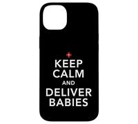 L'infirmière Garde Son Calme et accouche de bébés OB/GYN Coque pour iPhone 14 Plus