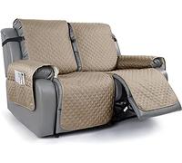 LINFKY 1-Pièce Housse Inclinable pour Canapé Housses De Canapé Antidérapantes pour Canapés Inclinables Housse De Canapé 2 Places pour Canapé Matelassé Protecteur De Meubles pour Chien (Chameau)