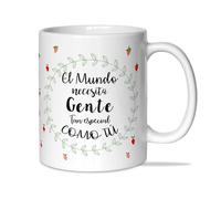 LINFORMAL Tasses originales à offrir | Tasse petit-déjeuner avec phrase inspirante | Cadeaux originaux pour femme, amie | Tasse originale pour offrir et dire merci | Le monde a besoin de gens comme