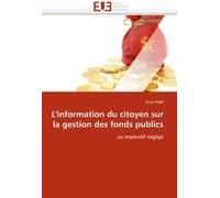 L''information Du Citoyen Sur La Gestion Des Fonds Publics