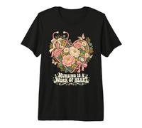 L'INFORMATION EST Un Acte DE CŒUR - Appréciation Infirmière T-Shirt Haut de Gamme