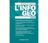 L'information géographique - n°3/2021 Varia - Collectif - Armand Colin - broché - Revue