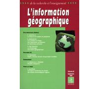 L'information Géographique Volume 64 Septembre 2000
