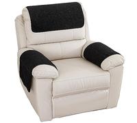 LinFortune Housse Accoudoir de Canapé Housse de Fauteuil Inclinable 1/2/3 Places Housse Appui-Tête de Canapé Protection Antidérapante pour Canapé Inclinable en Cuir (#17 2 Places 4 Pièces)