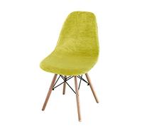 LinFortune Housse de Chaise Salle à Manger en Velours Housses de Chaise de Cuisine Housses de Chaise Extensibles avec Dossier pour Cuisine Salle à Manger Chambre à Coucher Salon (Vert Herbe 1 Pièce)