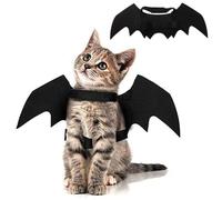 Ling & Bai Costume amusant d'Halloween avec ailes de chauve-souris pour animal domestique - Accessoires de déguisement pour chaton chiot - Décoration pour fêtes de cosplay