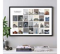 Ling88 L'Alphabet De L'Architecte Impression Grand, Affiches Et Estampes, pour Les Architectes Peinture sur Toile sur Le Mur Photo Nordique, pour La Décoration De Bureau De Salon-30X40Cm