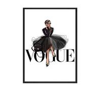 Ling88 Posters,Affiches De Mode Noir Et Blanc, Impressions sur Toile d'art Mural De Fleur Minimaliste, Peinture Colorée, Images Nordiques, Affiches Esthétiques pour Les Murs De La Chambre_70X50Cm