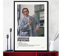 Ling88 Posters,Peinture sur Toile American Psycho Classique Horreur Film Art Affiche en Soie Mur Décor À La Maison, Affiches Esthétiques pour Les Murs De La Chambre_50X70Cm