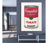 Ling88 Tableau Decoration Murale,Pop Art Andy Warhol Toile Art Affiches Et Impressions Cuisine Thème Toile Peintures sur Le Mur Art Photo Salon Décoration, Affiches Art Déco-50X70Cm