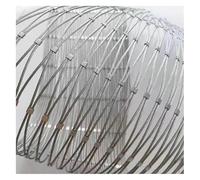 LINGDSWULING 304 INOX Cable Acier Maille Option Garde-Corps Extérieur Garde-Corps Extérieur Filet Protection Antichute Flexible Maille Câble Différentes Tailles(3.3x23.0ft(1x7m))