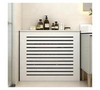 LINGDSWULING Cache Radiateur Ajustable Motif Grillagé Cache Radiateur Couvercle Design Armoire Meuble De Rangement Design Traditionnel Salon Chambre Couloir(80x80x15cm(32x32x6in))