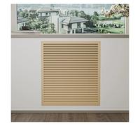 LINGDSWULING Cache-radiateur Couverture Radiateur Design Cache-radiateur À Lattes Anti-inclinaison Grille Cache-Radiateur Étagère Radiateurs Mural(Yellow,19.69x19.69in(50x50cm))