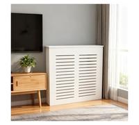LINGDSWULING Chambre Cache-Radiateur Style Campagnarden Supérieure Dimensions pour Salon Couvercle Armoire avec Bois Et Grille Étagère Couverture Radiateur(31.50x27.56x5.91in)