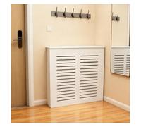 LINGDSWULING Chambre Coucher, Couloir, Blanc Moderne Vertical Salon Radiateur Moderne LattesHabillage Décoratif Bureau, Couloir, Salon, Couverture Radiateur(27.56x31.50x7.87in)