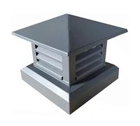 LINGDSWULING Chapeau Cheminée Carré En Alliage D'aluminium, Stores Anti-Pluie, Couvercle Cheminée, Couvercle Conduit En Maille Toutes Saisons(11.81x11.81in/30x30cm)