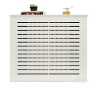 LINGDSWULING Couvercle Armoire avec Bois Et Grille Étagère Supérieure Dimensions pour Salon Couvercle De Radiateur Grille À Lattes Horizontales avec Tiroirs(50x60x15cm(20x24x6in))