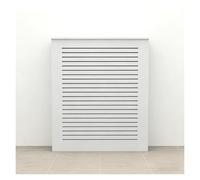 LINGDSWULING Couverture Radiateur Design À Lattes Panneau Cabinet Dim Cache en MDF Peint Chambre Cache-Radiateur Style Campagnarden Salon Chambre Couloir(60x60x15cm(24x24x6in))
