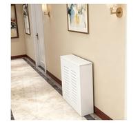 LINGDSWULING Couverture Radiateur Design À Lattes Panneau Cabinet Dim Couvercle Armoire avec Bois Et Grille Étagère Cache Motif Croisé Étagère Supérieure,(23.62x23.62x7.87in)