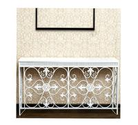LINGDSWULING Étagère pour Radiateur Plusieurs Tailles Disponibles Tablette Radiateur Design Sculpté de Style Européen pour Le Bureau Salon Chambre Couloir(White,150x24x90cm)