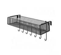 LINGDSWULING Étagère Radiateur Panier de Séchage Cache Radiateur Conception Aérée Tablette Radiateur pour Salon Chambre Couloir(Black,45x18x9cm)