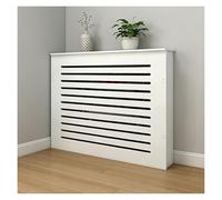LINGDSWULING Étagère Radiateurs Mural Couverture De Cache-radiateur Moderne Maison Grille Couvercle Cache À Lattes Horizontales(80x90x15cm(32x35x6in))