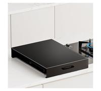 LINGDSWULING Panneau Couverture Cuisinière À Gaz Noir Couvercle Table Cuisson Coulissant Espace Cuisine Extensible Houst-couvertures De Poêle Pour Poêle À Gaz(Black,30x40x5cm(12x16x2in))