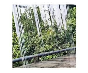 LINGDSWULING Panneaux de Toiture Transparents Haute Résistance aux Chocs Panneaux de Serre Excellente Isolation Phonique pour Serre Plante d'extérieur(2x0.9m/6.56x2.95ft)