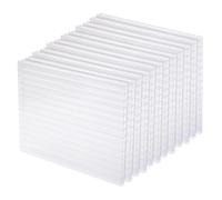 LINGDSWULING Plaques Polycarbonate Creux Panneau Alvéolaire Plaque Alvéolaire Plaques Alvéolaires en Polycarbonate Panneau Alvéolaire Plaque Polycarbonate(4' x 2' x 0.16" 12Pack)