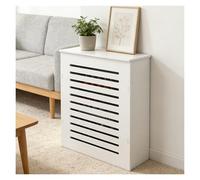 LINGDSWULING Supérieure Dimensions pour Salon Chambre Cache-Radiateur Style Campagnarden Couvercle Armoire avec Bois Et Grille Étagère Couverture Radiateur(80x90x15cm(32x35x6in))
