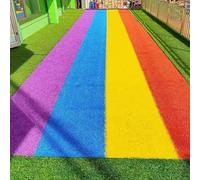 LINGDSWULING Tapis gazon artificiel la pelouse du jardin Décoration tapis paille jardinage Convient pour la décoration jardin, d'intérieur et d'extérieur(Purple/3cm,1x2m/3.3x6.5tf)