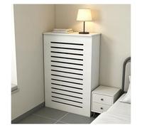 LINGDSWULING Traditionnel Habillage Placard Rabattable Couvercle De Radiateur Grille À Lattes Horizontales avec Tiroirs Cache Radiateur Horizontal Design À Lattes(50x70x15cm(20x28x6in))