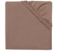 Jollein Drap-Housse Jersey - pour Berceau - Milky Coffee - 40/50x80/90cm - Drap-Housse en Coton - Certifiée Oeko-TEX