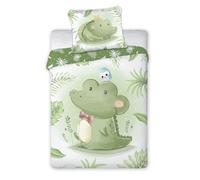 Linge de lit bébé 100x135 Câlins crocodiles