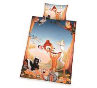 Linge de lit bébé Disney Bambi & Panpan, 100 x 135 cm, 100% coton