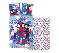 Linge de lit bébé/enfant Spydey en bleu | 100x135cm