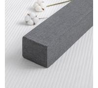 Linge de lit en lin - Extension de matelas réglable pour lits jumeaux, grands et très grands lits - Tête de lit et coussin de soutien mural avec housse amovible (160 x 15,2 x 5,1 cm)